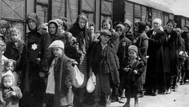 Llegada al campo de concentración de Auschwitz