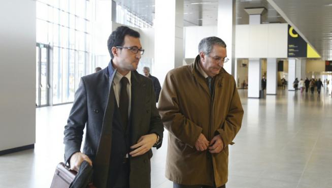 Ricardo García Becerril a su llegada al juzgado