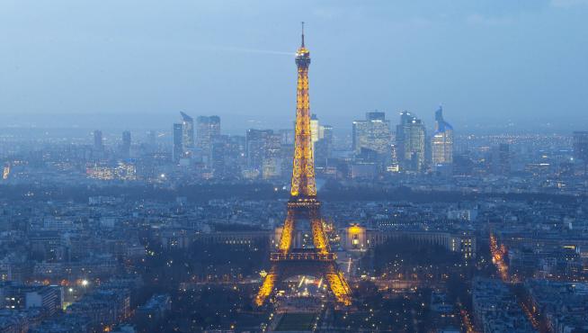 Vista aérea de la ciudad de París