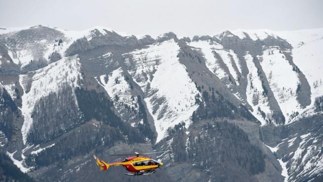 Tareas de rescate en los Alpes franceses.
