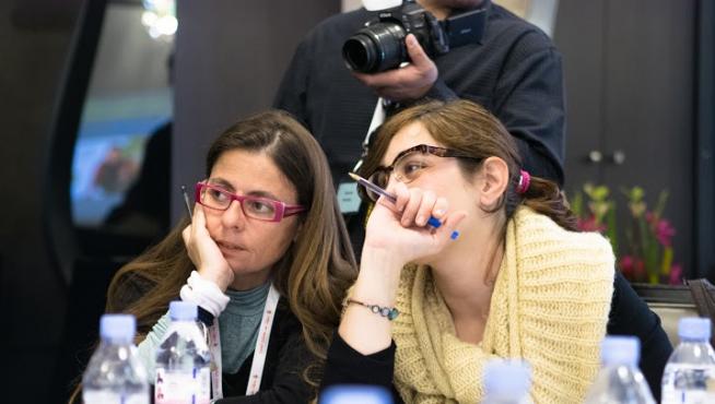 Mónica Sarasa, de la asociación oscense Izas, la princesa guisante.
