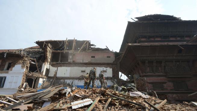 Labores de rescate en Nepal