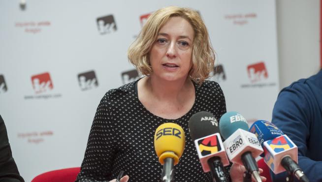 Patricia Luquin, portavoz de Izquierda Unida en las Cortes de Aragón.