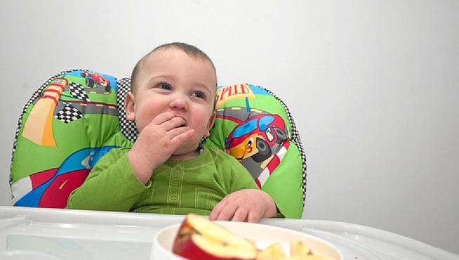 Es recomendable introducir los alimentos mediante trozos pequeños.