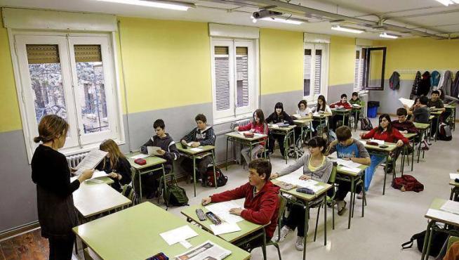 Imagen de archivo de un instituto de Zaragoza.