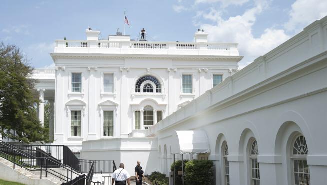 Foto de archivo de una zona de la Casa Blanca