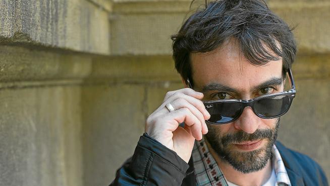 Agustín Martínez, autor de 'Monteperdido' y guionista de televisión, ayer en Zaragoza.