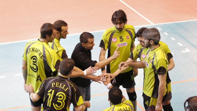 ?El Club Voleibol Zaragoza, en su última temporada en la Superliga