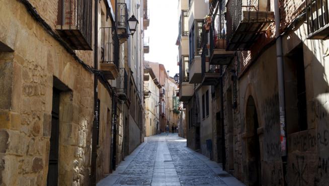 Fotografía de la calle Zapatería, en pleno Casco Viejo de Soria
