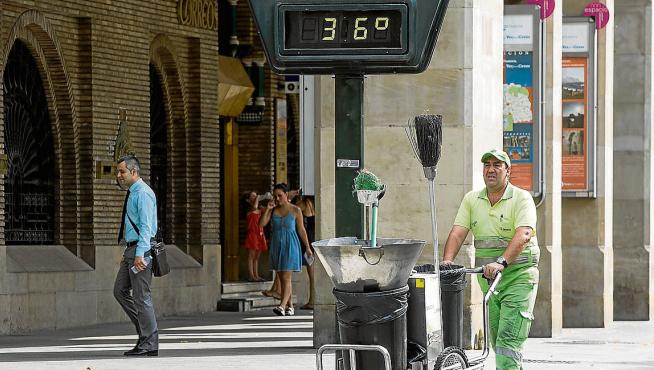 Los termómetros de Zaragoza vuelven a subir.