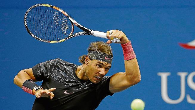 Rafa Nadal, en su derrota ante Fabio Fognini en el US Open.