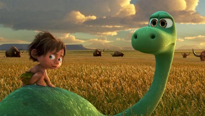Escena de la película de animación 'El viaje de Arlo'.