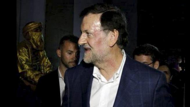 Rajoy, este miércoles tras la agresión.