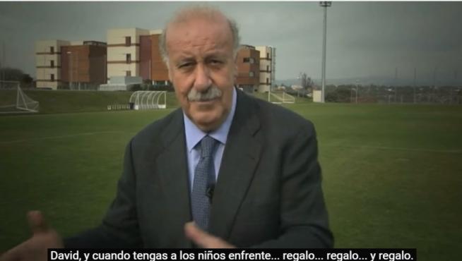 Fotograma del vídeo con el que Vicente del Bosque se une a la campaña.