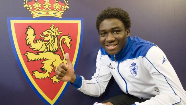 Presentación de Dongou como jugador del Real Zaragoza