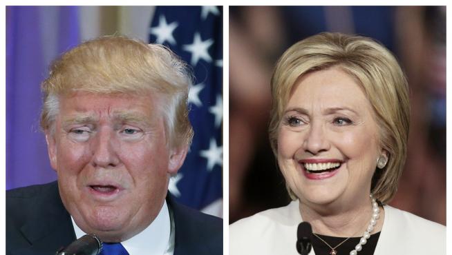 Trump y Clinton.