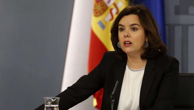 La vicepresidenta del Gobierno, Soraya Sáenz de Santamaría.
