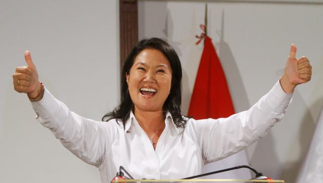 La candidata a la presidencia de Perú por el partido Fuerza Popular, Keiko Fujimori.
