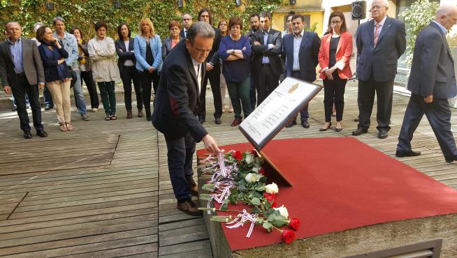 La Diputación de Zaragoza ha celebrado un acto institucional para inaugurar el memorial.
