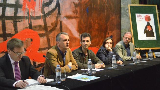 Rueda de prensa de la presentación de los actos del Día del Libro de Zaragoza