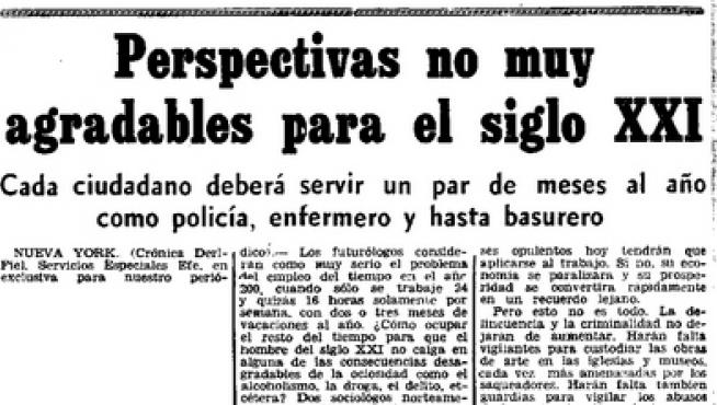 Página de Heraldo de Aragón en la que aparecía la información