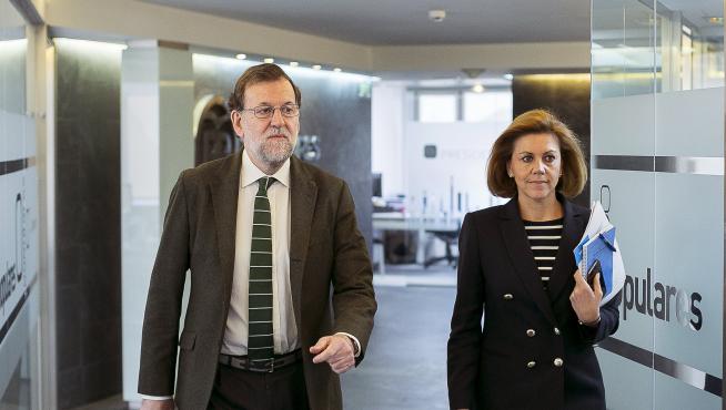 Mariano Rajoy y Dolores de Cospedal.