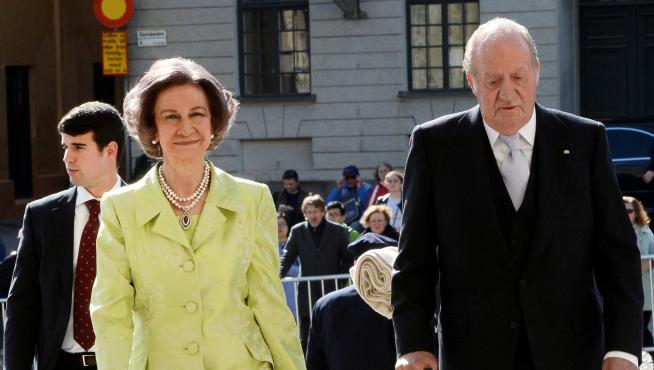 Don Juan Carlos y doña Sofia, en Estocolmo