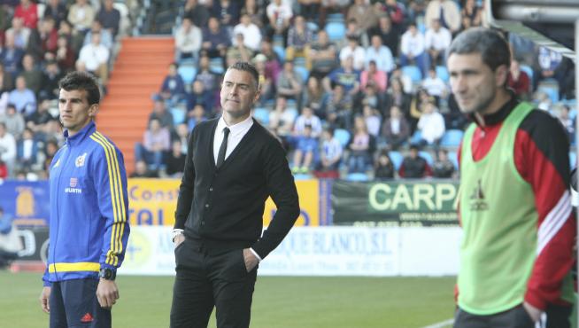 Carreras, durante el partido.