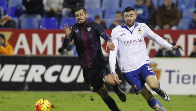 Imagen del último derbi aragonés.
