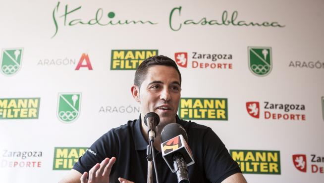 Víctor Lapeña, este jueves en el Stadium Casablanca