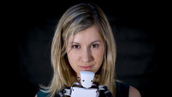 Esther Borao es la 'madre' del robot Moncho, que aparece en 'El hormiguero 3.0', de Antena 3.