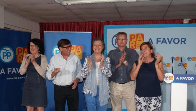 Acto de campaña de la coalición PP-PAR en Calamocha, Teruel.