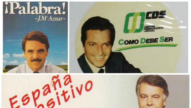 40 años de pegatinas políticas en España