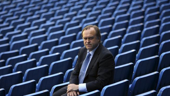 Miguel Pardeza, durante su etapa como director deportivo del Real Madrid