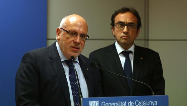 Jordi Baiget, acompañado del consejero de territorio Josep Rull