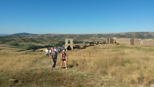 La primera ruta, 'Senda del frío', recorrió las localidades de Cedrillas y El Pobo. Comarca Comunidad de Teruel