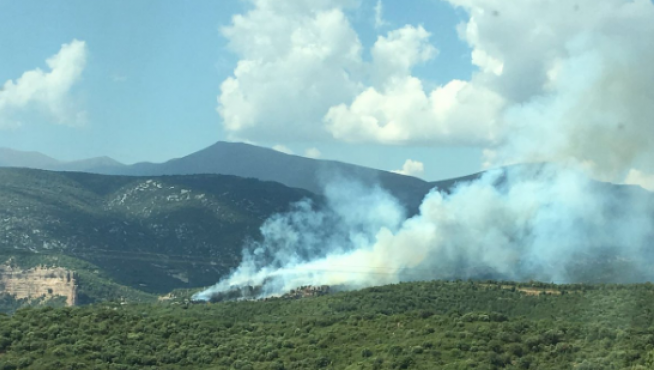 Controlado un incendio forestal en Bierge