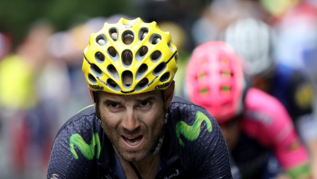 El español Alejandro Valverde. favorito a la victoria en Copacabana