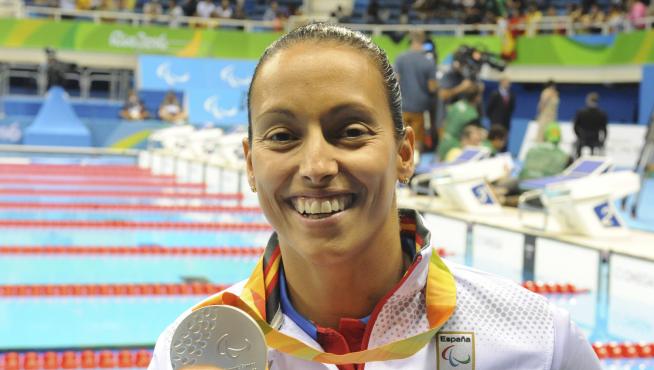 Teresa Perales consiguió alzarse con la medalla de plata en los 200 metros libres.