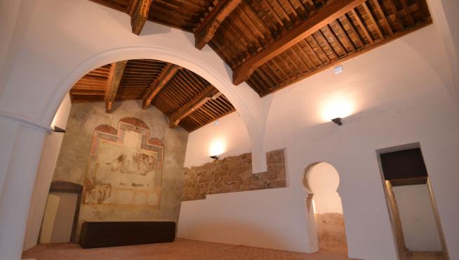 Interior de la mezquita de Tórtoles, en Tarazona.