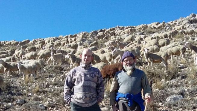 Ganaderos del sector ovino en Aragón