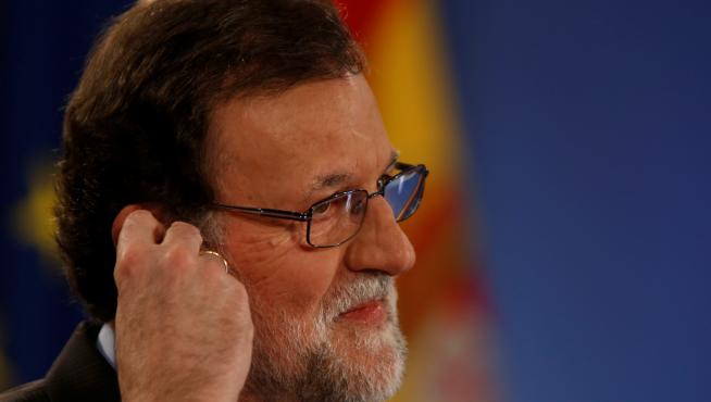 Mariano Rajoy en una conferencia en Malta este miércoles.
