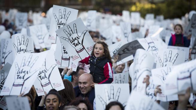 Protesta de la escuela concertada en Zaragoza