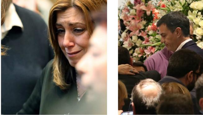 Compañeros del PSOE y otro políticos despiden a Carme Chacón
