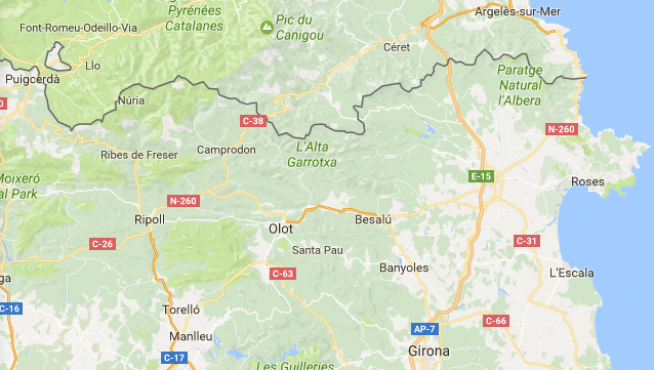Terremoto de 3,8 grados registrado en la provincia de Gerona.