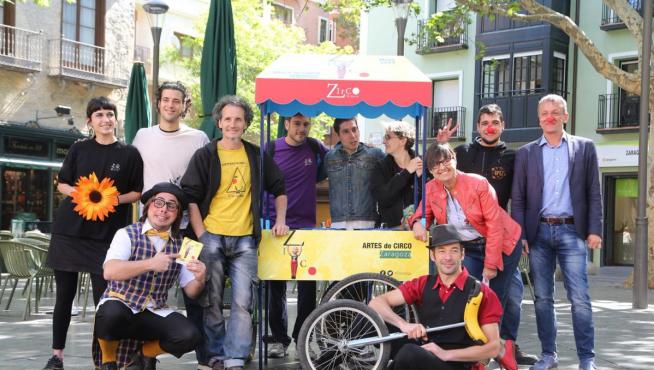 Zirco se ha presentado este martes en la plaza de San Felipe de Zaragoza