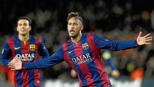 Neymar, en un partido de la pasada temporada