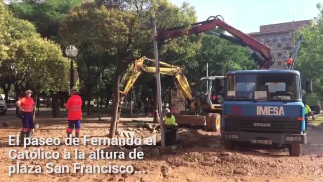 Un reventón obliga a cortar Fernando el Católico
