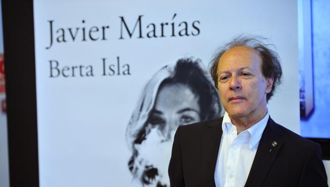 Javier Marías, en la presentación de su nueva novela.