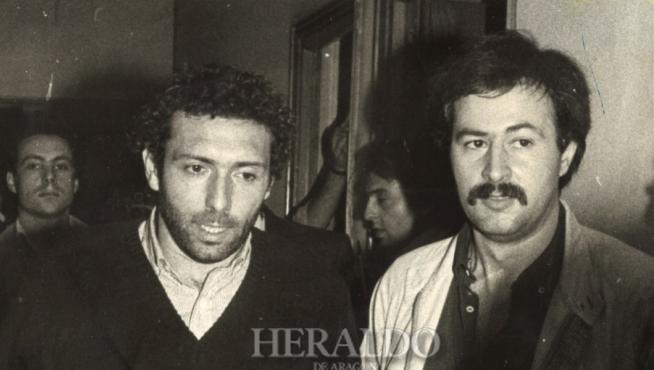 Quini se acerca a la prensa tras su liberación